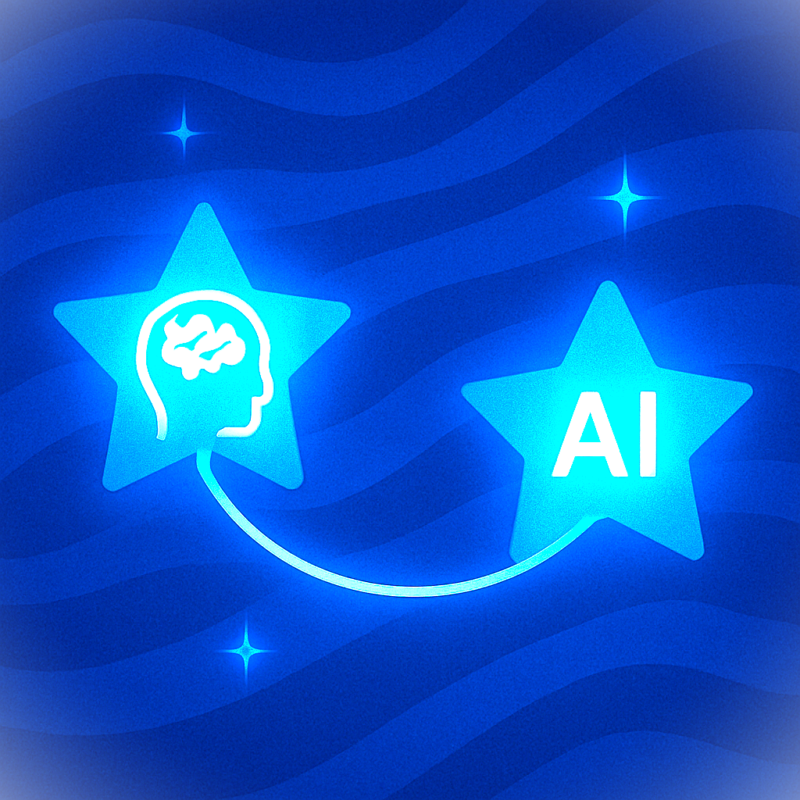 Creativity and intelligence conceptual illustration